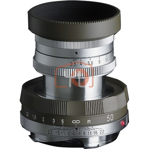 Voigtlander APO-LANTHAR 50mm F3.5 Type I VM Lens (Leica M, Olive and Chrome)