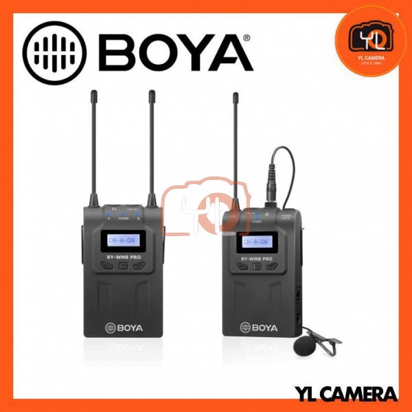 Boya BY-WM8 Pro Kit 1 UHF Dual Channel Wireless Microphone System