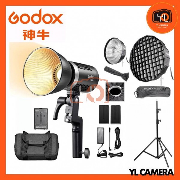 Godox ML60Bi Bi-Color LED Light (AD-S85S 85cm Parabolic Deep Softbox + 260CM Light Stand)