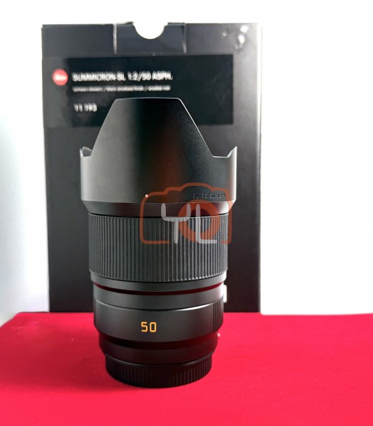 [USED-PJ33] Leica 50mm F2 Summicron-SL ASPH 11193 (Hood Scatch), 90% Like New Condition (S/N:4864956)
