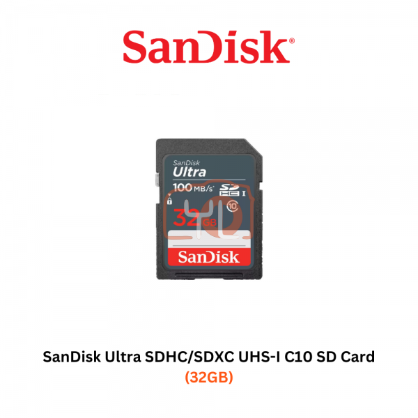 SanDisk Ultra SDHC/SDXC UHS-I C10 SD Card - 32GB