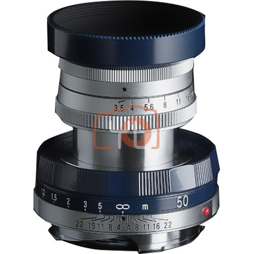 Voigtlander APO-LANTHAR 50mm F3.5 Type I VM Lens (Leica M, Navy and Chrome)