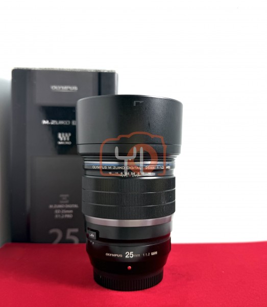 [USED-PJ33] Olympus 25mm F1.2 PRO M.Zuiko Digital, 90% Like New Condition (S/N:348004846)