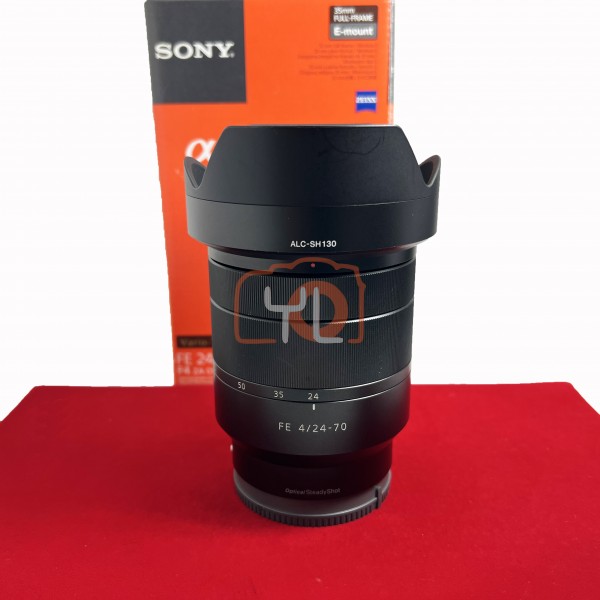[USED-PJ33] Sony 24-70mm F4 FE ZA OSS , 90% Like New Condition (S/N:0323664)