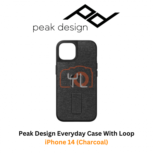 Peak Design Everyday Case with Loop for iPhone 14 (Charcoal)