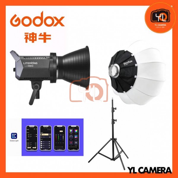 Godox Litemons LA150Bi Bi-Color LED Light (CS-65D Latern Softbox + 280CM Light Stand)