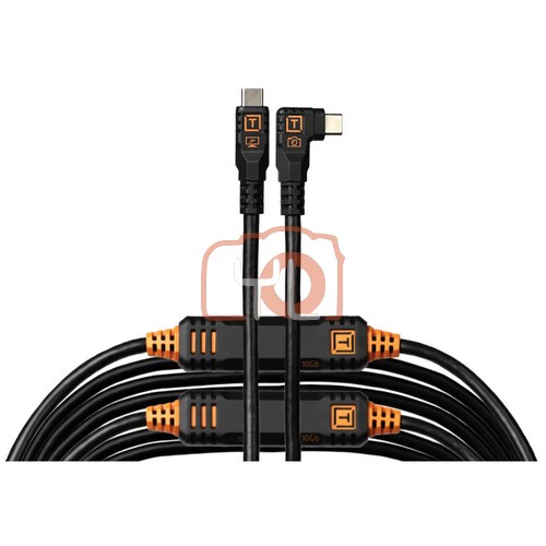 Tether Tools LLPC31RTG2-BLK LeverLock & Optima Cable Kit (31', Non-Reflective Black, Right-Angle)