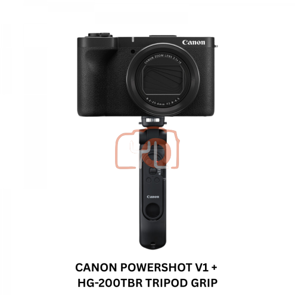 Canon PowerShot V1 Digital Camera + HG-200TBR Tripod Grip (Redeem Online Nanlite Pico & Camera Strap, Free EOS Friend Blind Box)