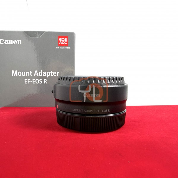 [USED-PJ33] Canon EF-EOS R Mount Adapter, 95% Like New Condition (S/N:4412000141)