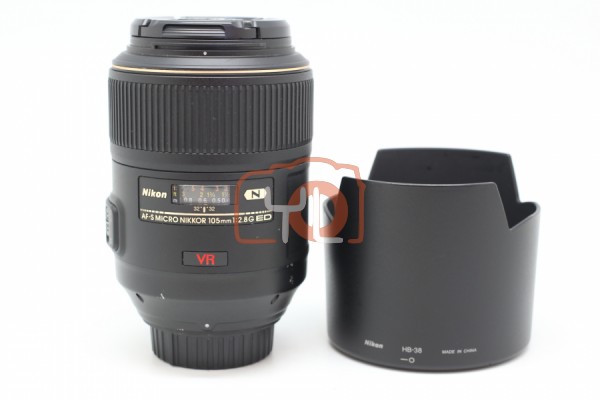 [USED-PUDU] Nikon 105mm F2.8 AFS VR Macro 88%LIKE NEW CONDITION SN:339293