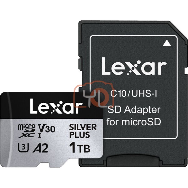 Lexar 1TB Professional SILVER PLUS UHS-I microSDXC Memory Card with SD Adapter