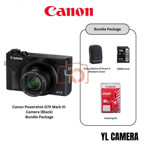 Canon POWERSHOT G7X Mark III (Black)
