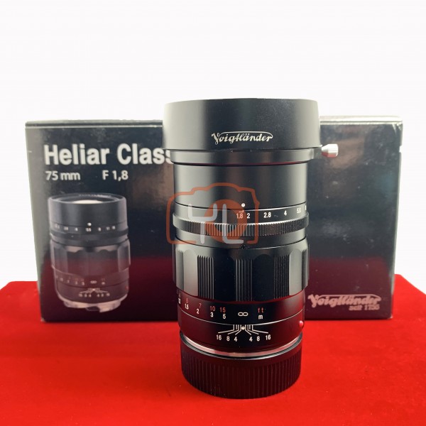 [USED-PJ33] Voigtlander 75mm F1.8 Heliar Classic VM (Leica M Mount), 95% Like New Condition (S/N:8440219)