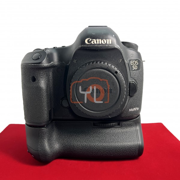 [USED-PJ33] Canon Eos 5D Mark iii Body (Shutter Count: 193K) + BG-E11 Battery Grip, 75% Like New Condition (S/N:058024002727)