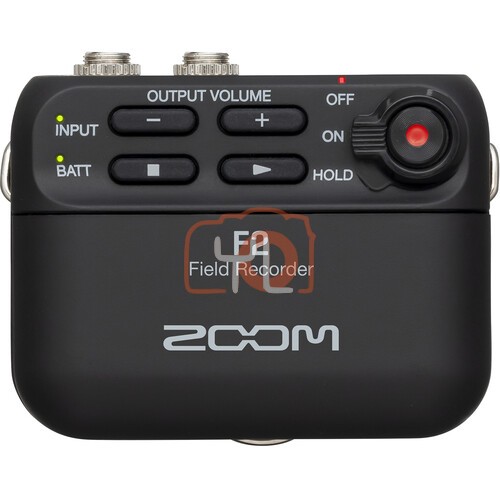 Zoom F2 Ultracompact Portable Field Recorder with Lavalier Microphone(Black)