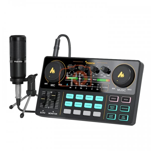 Maono AU-AM200S1 Sound Card with Microphone Bundle Set