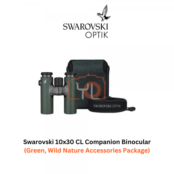Swarovski 10x30 CL Companion Binocular (Green, Wild Nature Accessories Package)