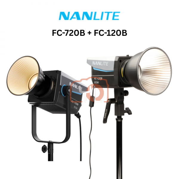 Nanlite FC-720B + FC-120B Bi-Color LED Spotlight