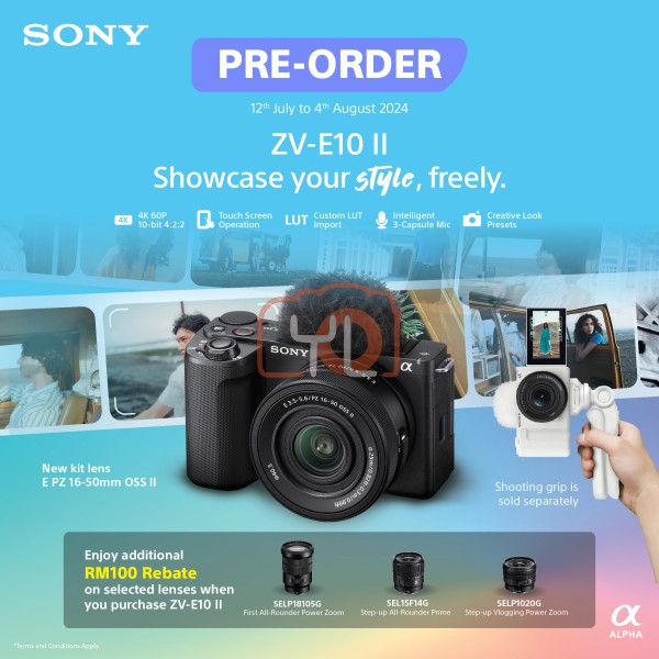 Sony ZV-E10 II Mirrorless Camera (Black) -PO84