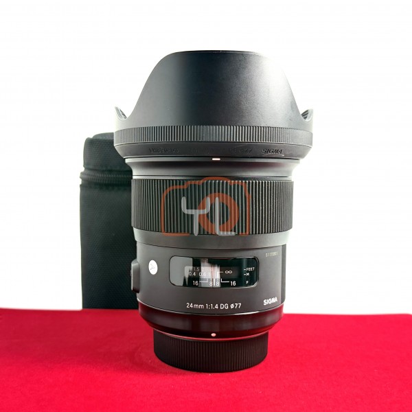 [USED-PJ33] Sigma 24mm F1.4 ART DG HSM (Nikon F) ,95% Condition Like New (S/N:51170601)