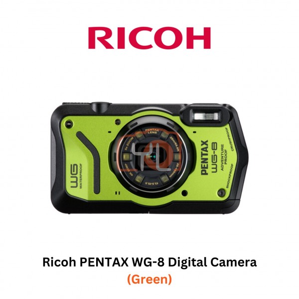 Ricoh PENTAX WG-8 Digital Camera (Green)