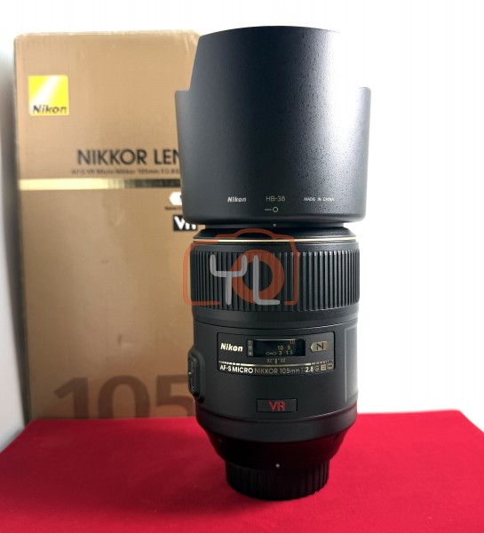[USED-PJ33] Nikon 105mm F2.8 G VR Macro AFS, 95% Like New Condition (S/N:2059290)