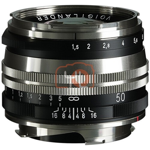 Voigtlander Nokton 50mm f1.5 Aspherical II SC Lens (Nickel)
