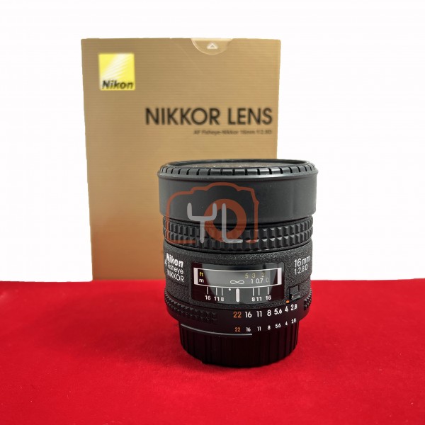USED-PJ33] Nikon 16MM F2.8 AFD Fisheye, 95% Like New Condition (S/N:639801)