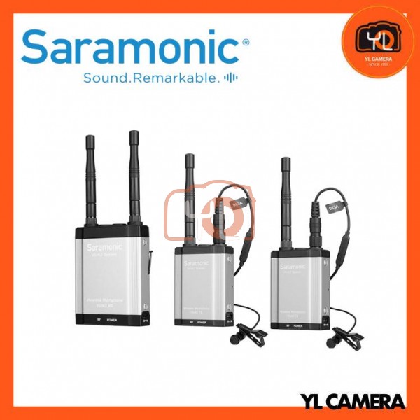 Saramonic Vlink2 Kit2 2.4GHz Wireless Microphone System (RX+TX+TX)