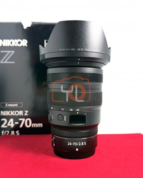[USED-PJ33] Nikon 24-70mm F2.8 S Z, 95% Like New Condition (S/N:20004825)
