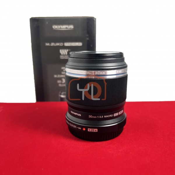 [USED-PJ33] Olympus 30mm F3.5 Macro M.Zuiko Digital, 95% Like New Condition (S/N:ACBA07276)