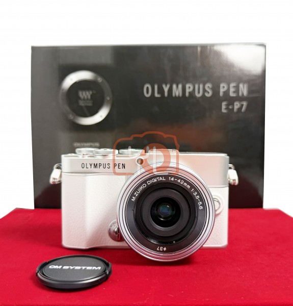 [USED-PJ33] Olympus E-P7 Kit 14-42mm , 99% Like New Condition (S/N:BJKA17341)