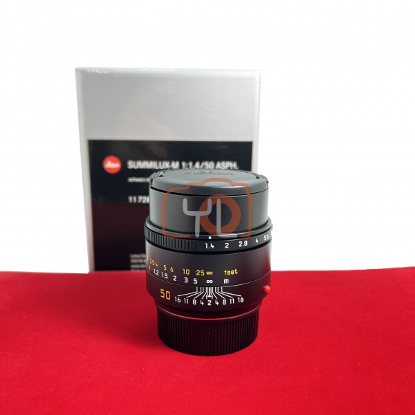 [USED-PJ33] Leica 50mm F1.4 Summilux-M ASPH 11728, 99% Like New Condition (S/N:4911629)