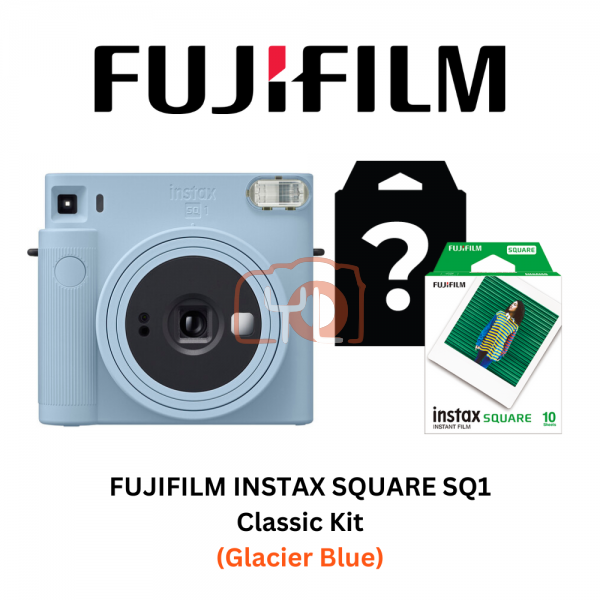 FUJIFILM INSTAX SQUARE SQ1 Instant Film Camera (Glacier Blue Classic Kit)