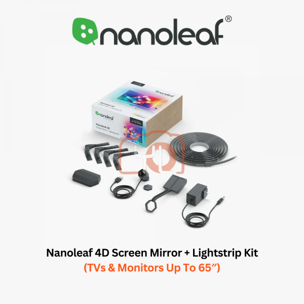 Nanoleaf 4D Screen Mirror + Lightstrip Kit (TVs & Monitors Up To 65″)