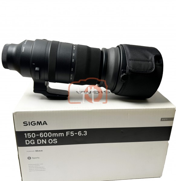 [USED-PJ33] Sigma 150-600mm F5-6.3 DG DN OS Sport (Sony FE), 95% Like New Condition (S/N:55783325)