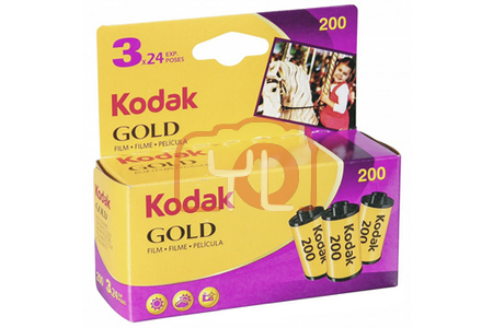 Kodak GOLD 200 Color Negative Film (35mm Roll Film) 24 exp - 3 Roll