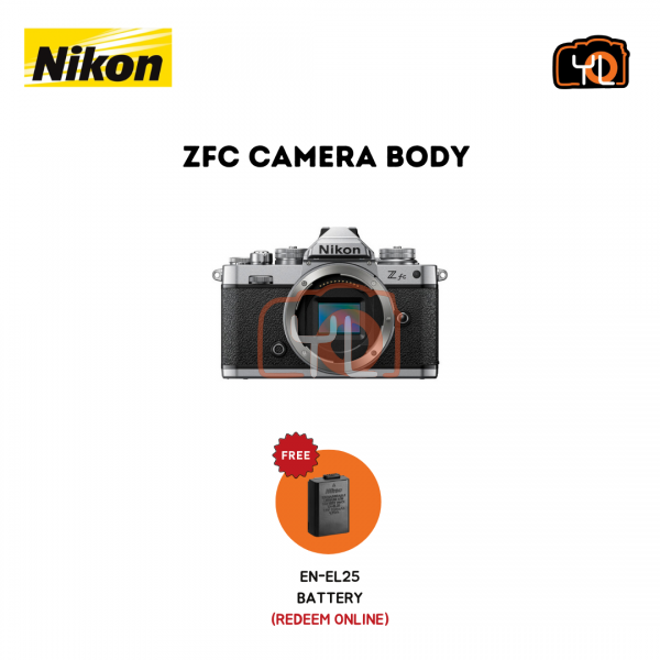 Nikon Z fc Mirrorless Digital Camera (Body Only) (Free Extra Battery EN-EL25 (Redeem Online)