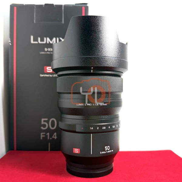 [USED-PJ33] Panasonic 50mm F1.4 Lumix S PRO, 95% Like New Condition (S/N:XF3GL200026)