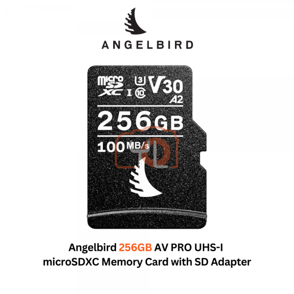 Angelbird 256GB AV PRO UHS-I microSDXC Memory Card with SD Adapter