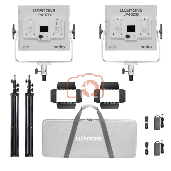 Godox Litemons LP400Bi Bi-Color LED Light Panel (2-Light Kit) 36W, 	2800-6500K