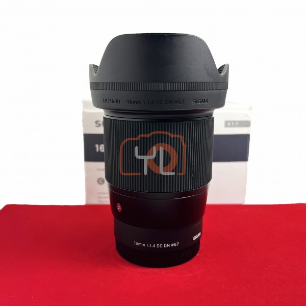 [USED-PJ33] Sigma 16mm F1.4 DC DN Contemporary  (Sony E Mount), 90% Like New Condition (S/N:53181424)