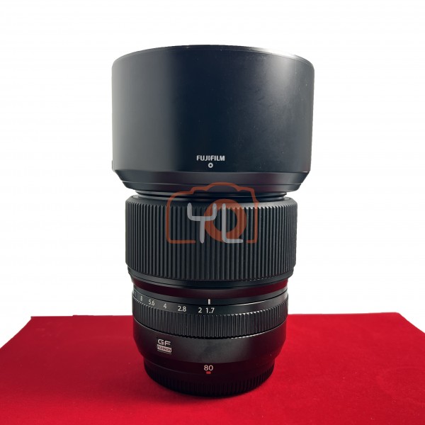 [USED-PJ33] Fujifilm GF 80mm F1.7 R WR  ,95% Like New Condition (S/N:27A00479)