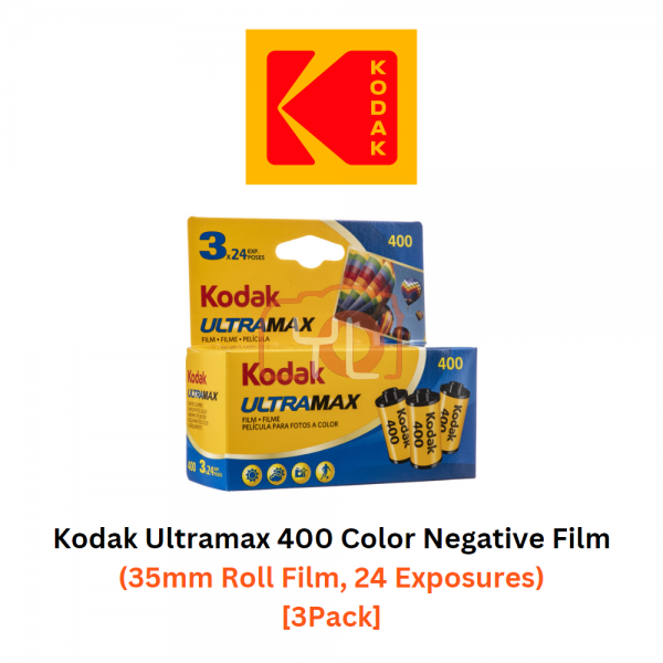 Kodak UltraMax 400 Color Negative Film (35mm Roll Film, 24exp) x 3PCS
