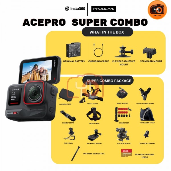 Insta360 ACE 8K Pro Action Camera Super Combo