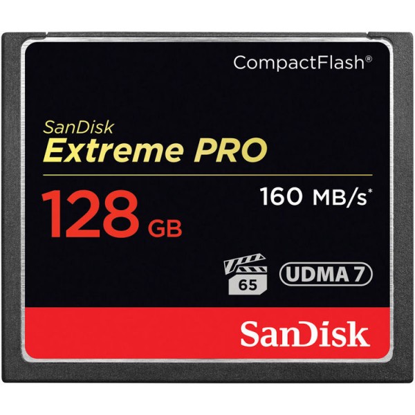 SanDisk 128GB Extreme PRO CF Compact Flash Card (160MB/s)