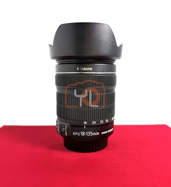 [USED-PJ33] Canon 18-135MM F3.5-5.6 IS EFS, 90% Like New Condition (S/N:9502031880)