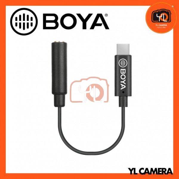 Boya BY-K6 3.5mm TRS Female to Type-C Male Audio Adapter for DJI OSMO Pocket
