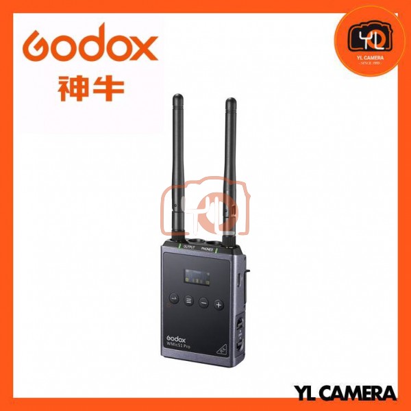 Godox WMicS1 Pro RX Dual-Channel Camera-Mount Wireless Receiver (514 to 596 MHz)