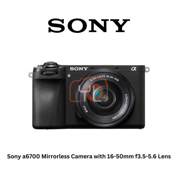 Sony a6700 Mirrorless Camera with 16-50mm f3.5-5.6 Lens (Free Sony 64GB 277/150MB SD Card)